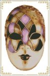 (image for) Carnival Masks - 009 Gold Pink
